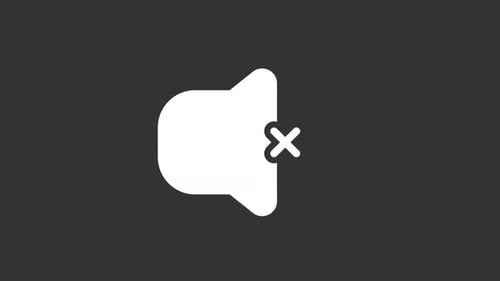 Animated Silent White Line Ui Icon