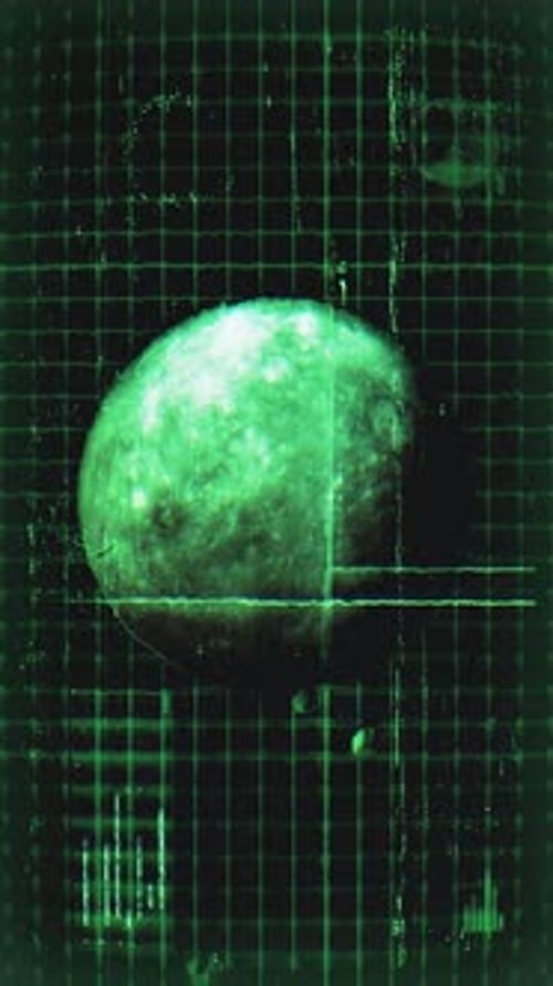 Moon And Space Digital Hologram Screen