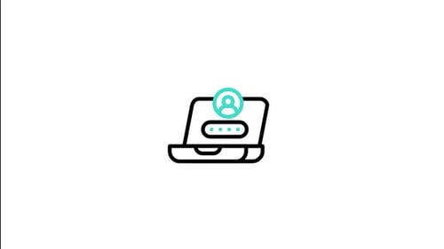 Animiertes Login-Symbol