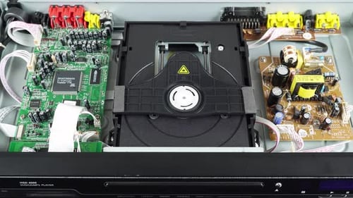 Lecteur DVD à lecteur de disque optique mécanique.