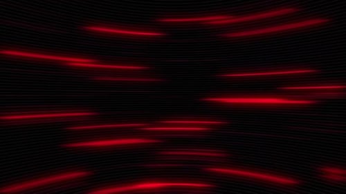 Futuristic Red Horizontal Speed Lines Animated Background