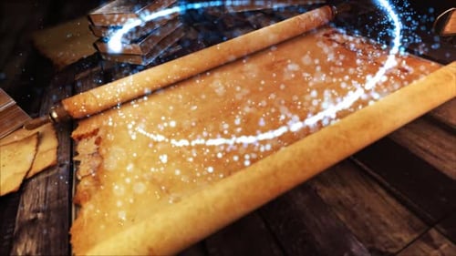 Magical Ancient Scroll Title Reveal Animation