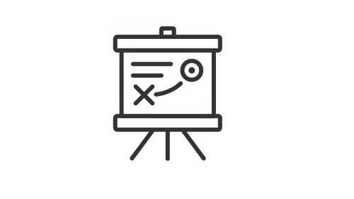 Animated Presentation Linear Icon