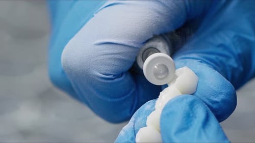 Dental Implant Precision Work Close Up