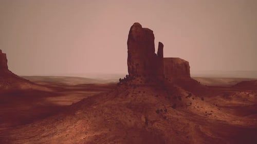 Panorama with Famous Monument Valley From Arizona