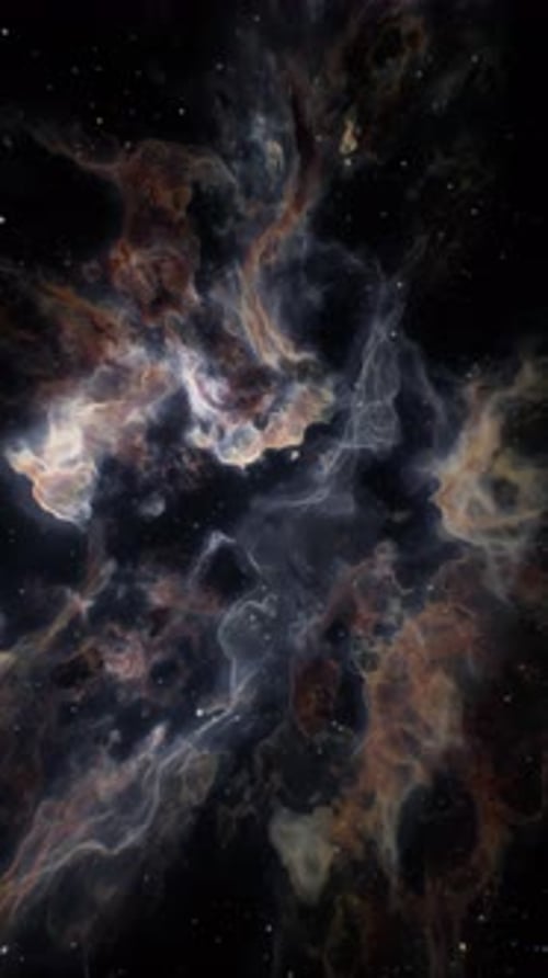 Mesmerizing Nebula Swirling in the Vastness of Outer Space at Night