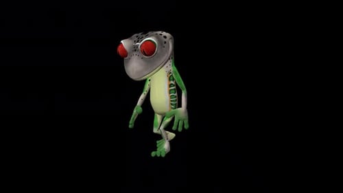 Toon Frog Humanoid Depressed Walk