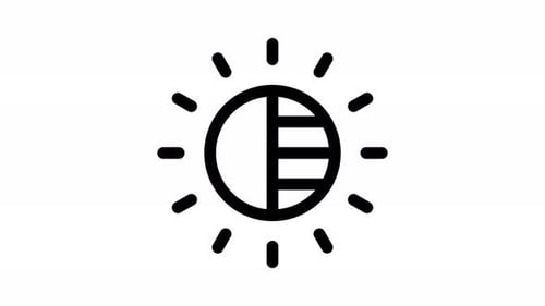 contrast line icon animation