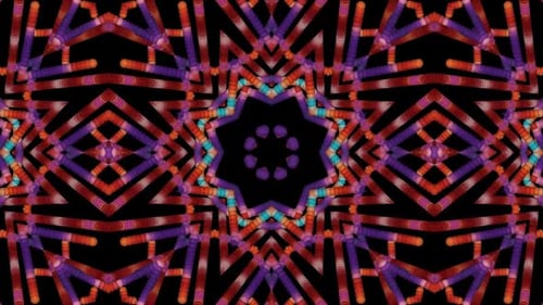 Kaleidoscope VJ loop, kaleidoscope with light HD