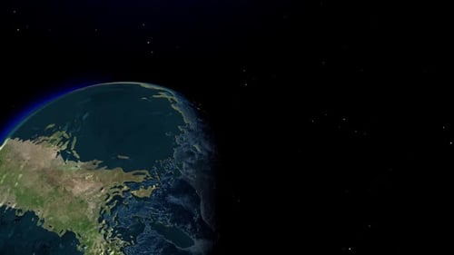 Satellite Map Zoom to Albania Country Reveal