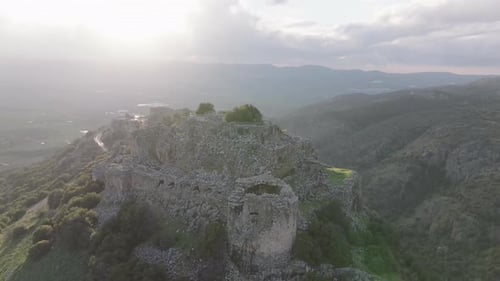 Aerial video of the Nimrod fortress in northern Israel