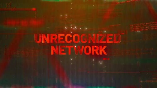 Palabra de red no reconocida sobre un fondo futurista de alta tecnología