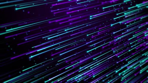 Colorful Neon Aqua Rays Background Loop V2