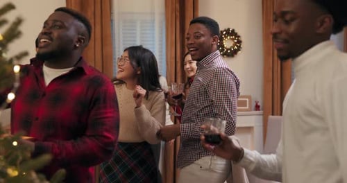 Friends Celebrate the Holidays with Cheer