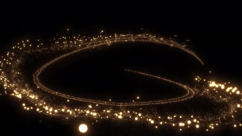 Particle Glow Trail 4K