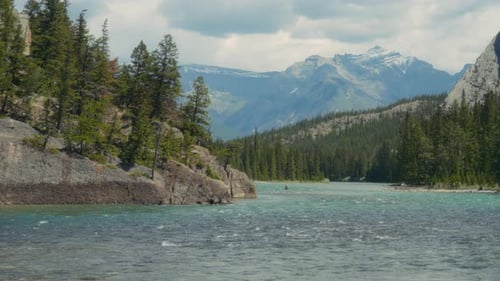 Bow River in Banff National Park, Canada