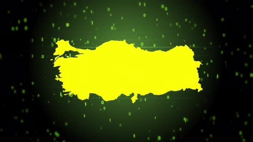 Digital Glitch Map of Turkey Reveal