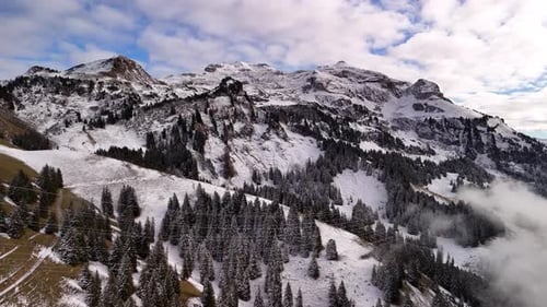 Switzerland nature landscape Europe drone aerial Fronalpstock Glarus mountains