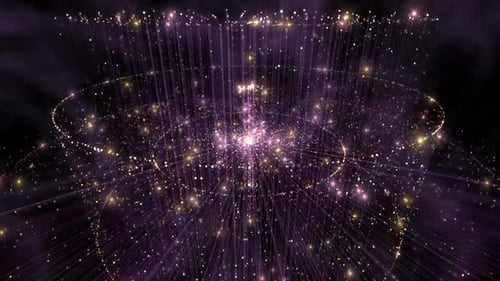 Wireframe Stars Arena Space Moving Background