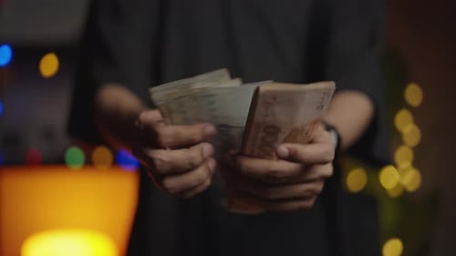 Pakistani Money In Hands