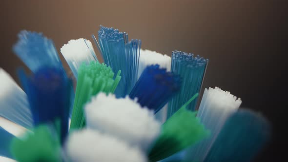 Close-Up of Toothbrush Bristles with Soft and Firm Fibers , Medical ...