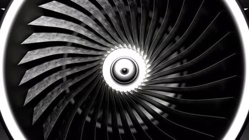 Turbina de avión.