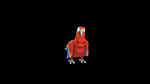 Toon Parrot Happy Cheer Front