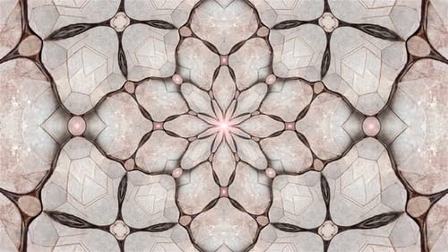 Seamless Looping Abstract Geometric Kaleidoscope Background
