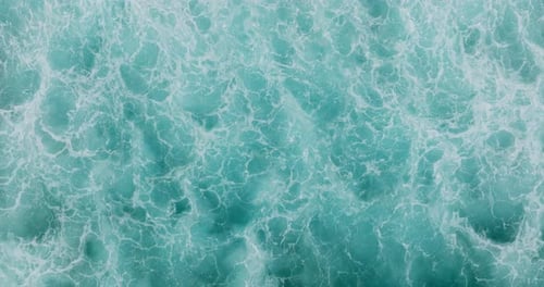 Ocean waves seen from above, Indian Ocean, Bali, Indonesia