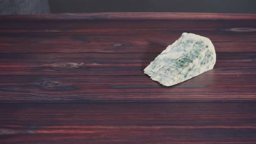 Cheese Selection on Wooden Surface