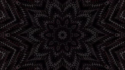 abstrakte Linien, buntes Licht, glänzende runde Form in der Mitte, schwarzer Hintergrund