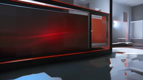 Immersives virtuelles Seterlebnis: Dynamische TV-Studio-Umgebung