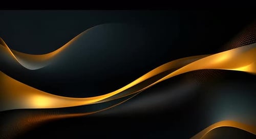 Elegant Golden Fluid Waves Abstract Motion Background