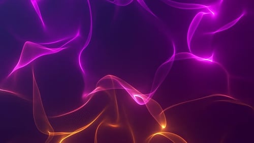 Dynamic Abstract Glowing Fluid Wave Background