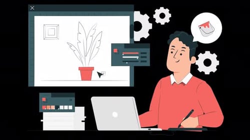 Diseñador grafico, editor de video man worked as graphic designer, video editor, video editor alpha