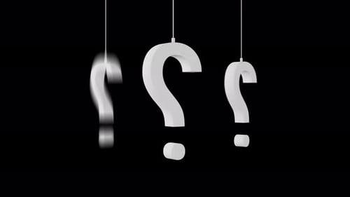 Question Mark Animation with Alpha Channel