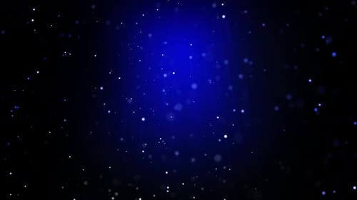 Fondo abstracto de partículas azules