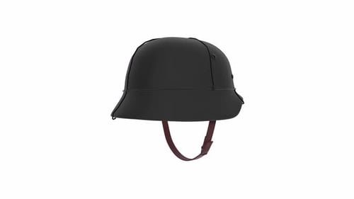 Casque de sécurité noir avec mentonnière
