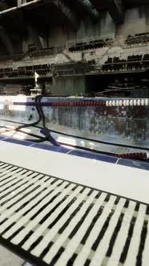 An Abandoned Swimming Pool in a Vacant Building