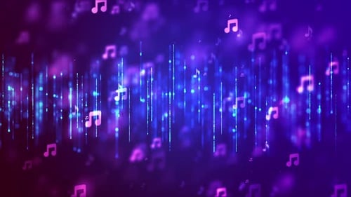 Hermoso fondo abstracto de ondas sonoras musicales