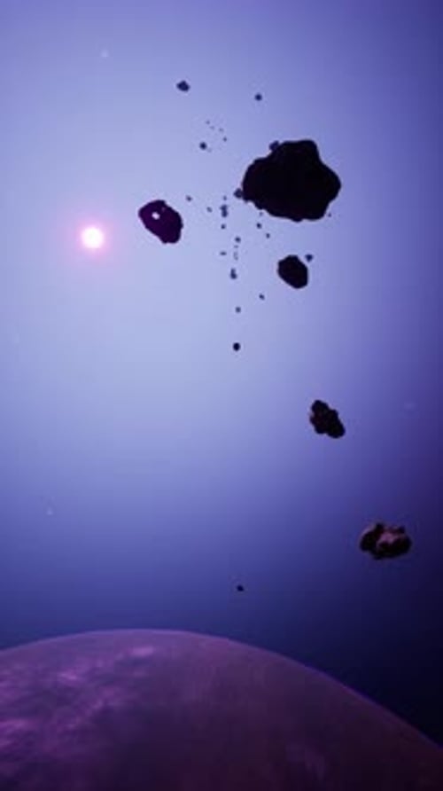 a Large Cluster of Asteroids Near an Unknown Planet Vertical