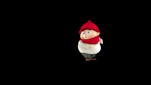 Cute 3D Animated Character Running Cycle