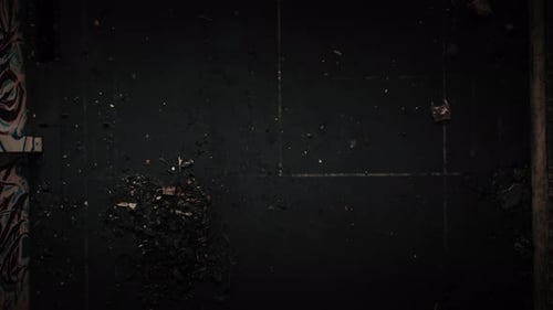 Grunge Floor Texture in Abandoned Urban Setting