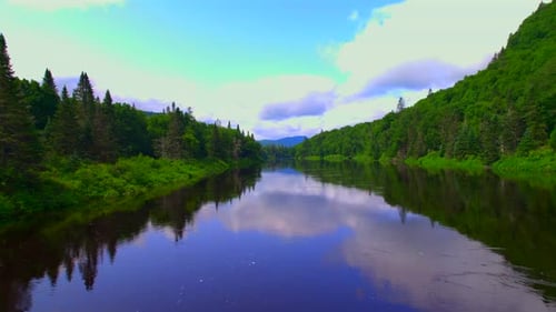 Calm River In The Nature Place