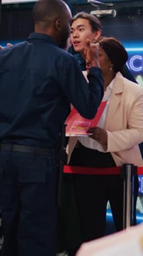 Excited Crowd Awaits Black Friday Sale