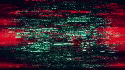 Digital Glitch Static Noise Effect Background Loop