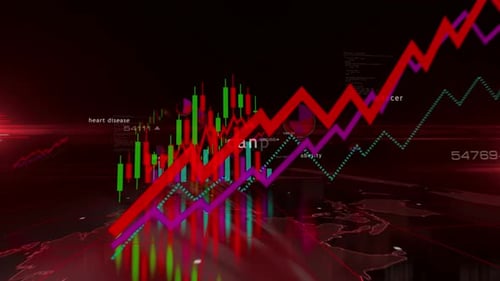 Futuristic Medical Data Visualization with Animated Charts and Graphs