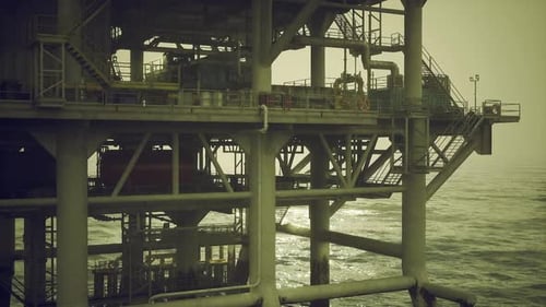 Oil Rig Structure Industrial Support Columns and Connecting Flanges