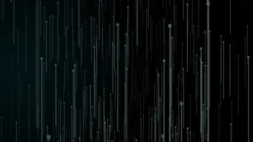 Bucle de fondo animado de partículas de línea oscura