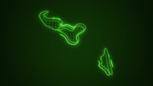 Abstract Neon Green Flowing Lines Background Animation